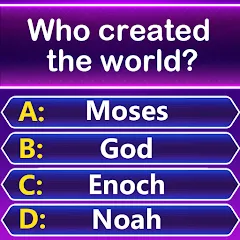 Взлом Bible Trivia - Word Quiz Game (Библейская викторина)  [МОД Много монет] - полная версия apk на Андроид