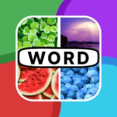 Взломанная 4 Pics 1 Word: Guessing Games  [МОД Бесконечные монеты] - последняя версия apk на Андроид