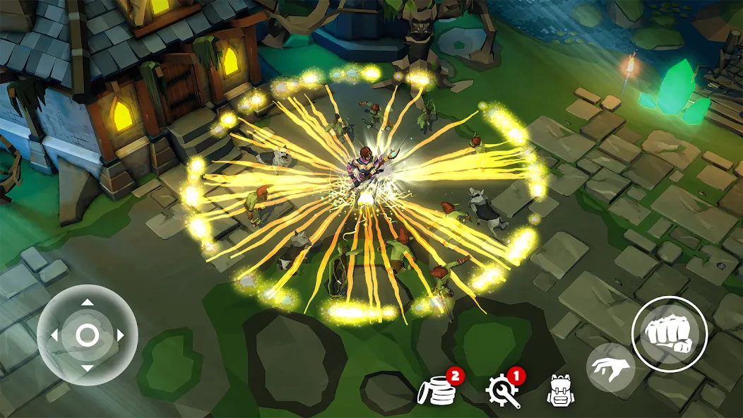 Polygon Fantasy: Action RPG (Полигон Фэнтези)  [МОД Бесконечные монеты] Screenshot 1