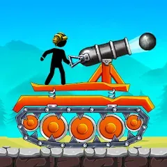 Взломанная The Tank: Stick pocket hill (Зе Тенк)  [МОД Unlimited Money] - полная версия apk на Андроид