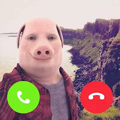 Скачать взломанную John Pork In Video Call (Джон Порк ин Видео Колл)  [МОД Много монет] - стабильная версия apk на Андроид