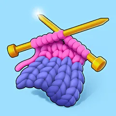Взломанная Cozy Knitting: Sorting games (Кози Ниттинг)  [МОД Unlocked] - полная версия apk на Андроид