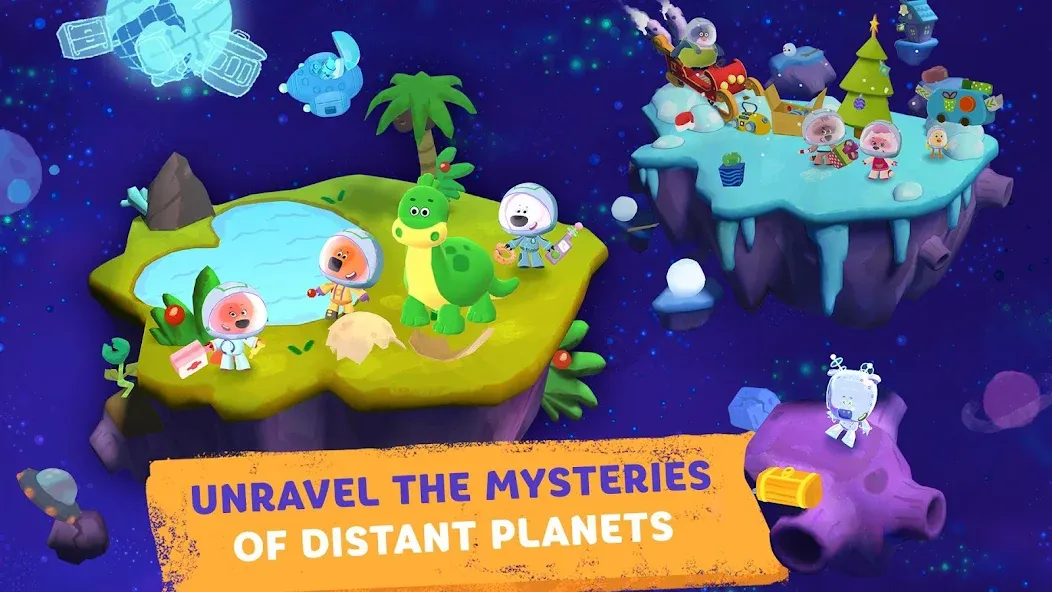 Be-be-bears in space  [МОД Бесконечные деньги] Screenshot 3
