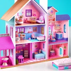 Взломанная Doll House Design Doll Games (Дизайн кукольного домика игры с куклами)  [МОД Бесконечные деньги] - последняя версия apk на Андроид