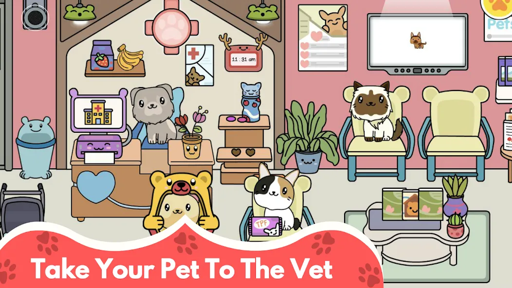 My Cat Town - Cute Kitty Games  [МОД Много денег] Screenshot 5