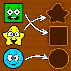 Взлом Shapes & Colors Games for Kids  [МОД Много монет] - последняя версия apk на Андроид
