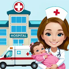 Взлом My Hospital Town Doctor Games  [МОД Unlimited Money] - стабильная версия apk на Андроид