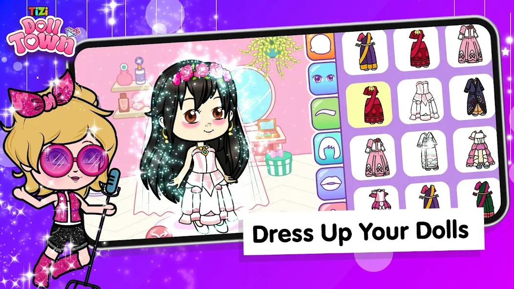 Tizi Town: Doll Dress Up Games  [МОД Бесконечные деньги] Screenshot 3