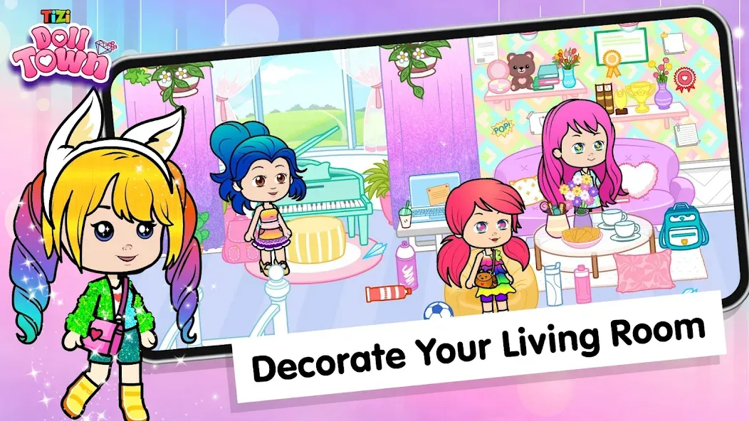 Tizi Town: Doll Dress Up Games  [МОД Бесконечные деньги] Screenshot 4