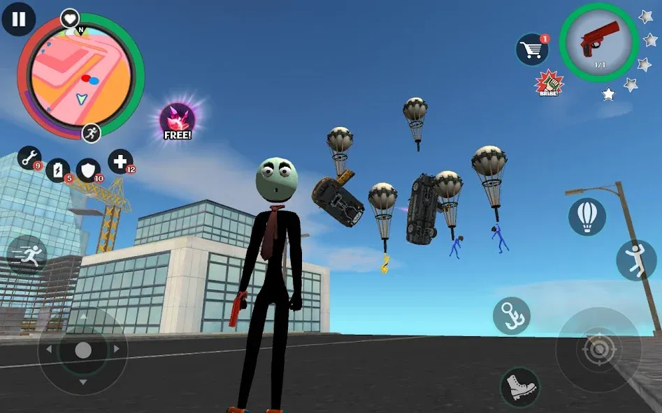 Stick Rope Hero 2 (Стикман Роуп Хиро 2)  [МОД Menu] Screenshot 4