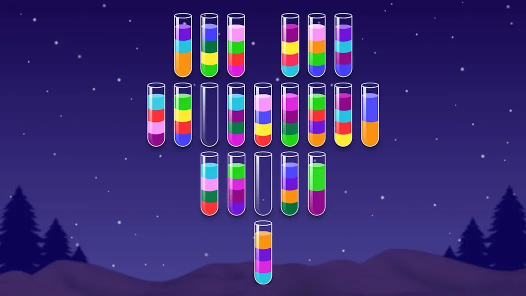 Color Water Sort Wooden Puzzle (Цвет воды Сорт Вуди Пазл)  [МОД Бесконечные монеты] Screenshot 3