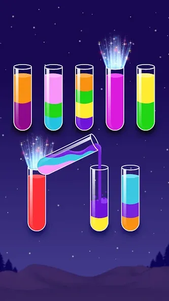 Color Water Sort Wooden Puzzle (Цвет воды Сорт Вуди Пазл)  [МОД Бесконечные монеты] Screenshot 4