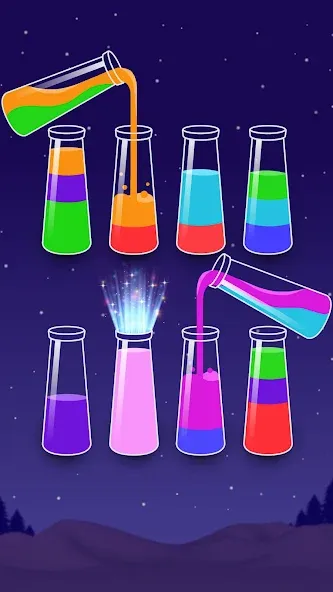 Color Water Sort Wooden Puzzle (Цвет воды Сорт Вуди Пазл)  [МОД Бесконечные монеты] Screenshot 5