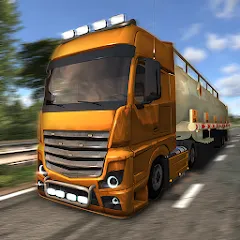 Скачать взломанную European Truck Simulator (Юро Трак Драйвер)  [МОД Бесконечные деньги] - стабильная версия apk на Андроид