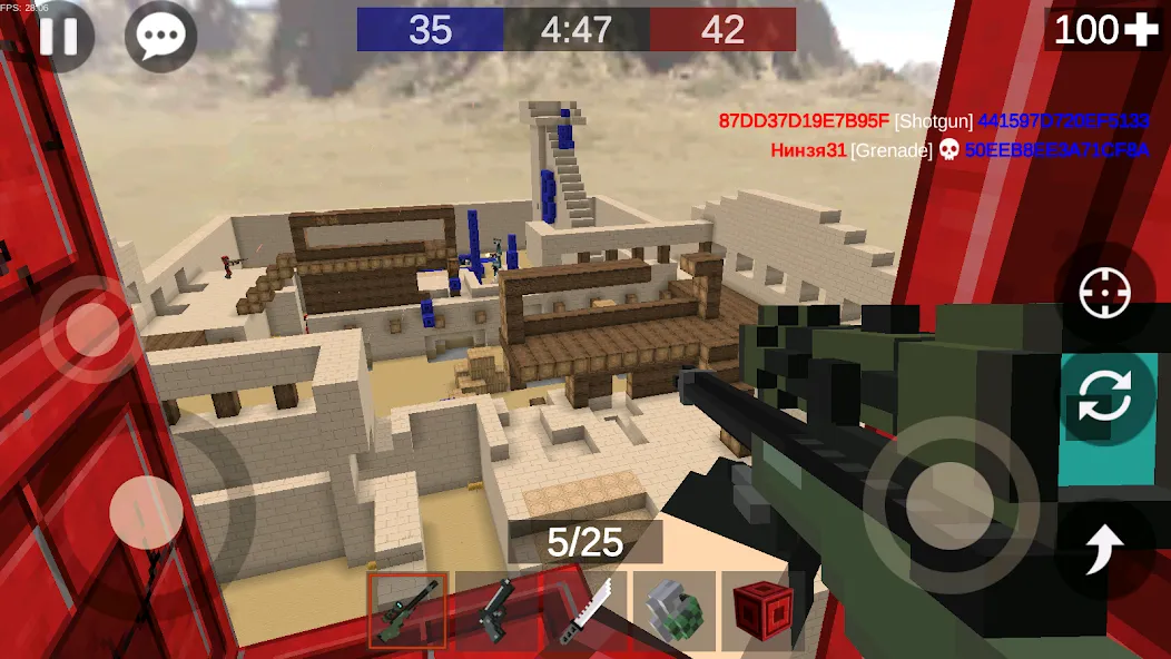 Pixel Combats 2: Gun games PvP  [МОД Menu] Screenshot 2