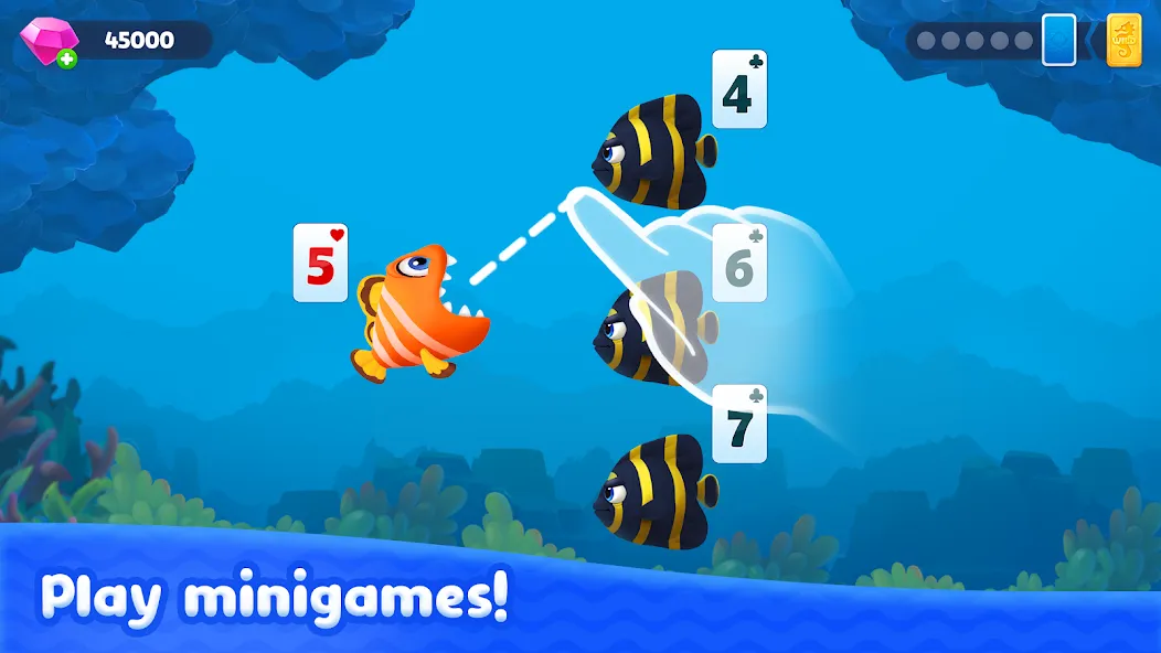 Fishdom Solitaire (Фишдом Солитер)  [МОД Все открыто] Screenshot 1