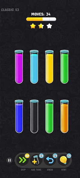 Color Water Sort Puzzle Games (Цветные игры сортировки воды)  [МОД Mega Pack] Screenshot 2