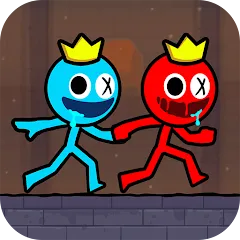 Взлом Red and Blue Stickman 2024 (Ред энд Блу Стикмен 2)  [МОД Меню] - полная версия apk на Андроид