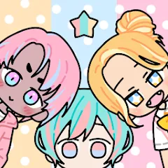 Скачать взломанную Pastel Friends : Dress Up Game  [МОД Много монет] - последняя версия apk на Андроид