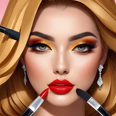 Взлом Fashion Artist: Makeup Game  [МОД Много монет] - последняя версия apk на Андроид