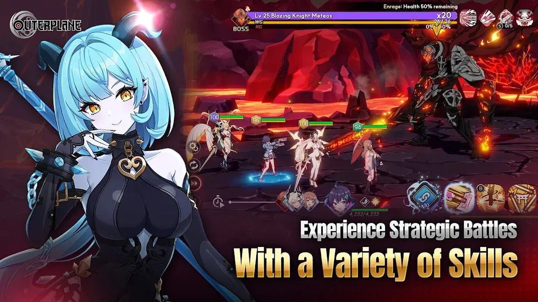 OUTERPLANE - Strategy Anime (АУТЕРПЛЕЙН)  [МОД Mega Pack] Screenshot 1