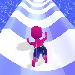 Скачать взломанную Waterpark Super Slide (Ватерпарк Супер Слайд)  [МОД Бесконечные деньги] - полная версия apk на Андроид