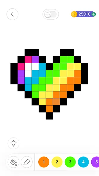 Color by Number：Coloring Games (Цвет по номерам)  [МОД Бесконечные деньги] Screenshot 4