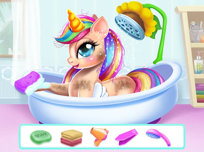 Unicorn Dress up Girls Game  [МОД Много монет] Screenshot 2