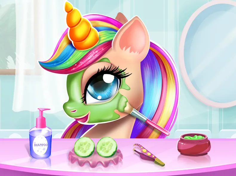 Unicorn Dress up Girls Game  [МОД Много монет] Screenshot 3