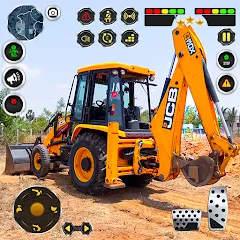 Взломанная JCB Excavator Construction 3D  [МОД Menu] - стабильная версия apk на Андроид