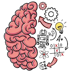 Скачать взлом Brain Test: Tricky Puzzles (Брейн Тест)  [МОД Бесконечные монеты] - последняя версия apk на Андроид