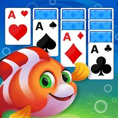 Скачать взломанную Solitaire Fish Klondike Card (Солитер Карточная игра Клондайк Фиш)  [МОД Много монет] - последняя версия apk на Андроид