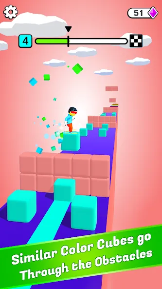 Block Surfer (Блок Серфер)  [МОД Бесконечные деньги] Screenshot 2