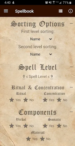D&D Spellbook 5e  [МОД Бесконечные деньги] Screenshot 2