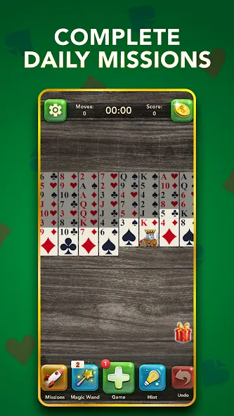 FreeCell Classic Card Game (ФриСел Классическая карточная игра)  [МОД Меню] Screenshot 4