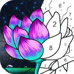Взломанная Paint by Number: Coloring Game  [МОД Меню] - последняя версия apk на Андроид