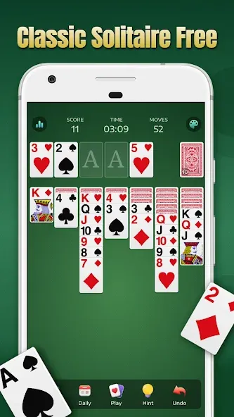 Solitaire - Classic Card Games  [МОД Много денег] Screenshot 1