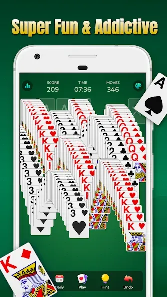 Solitaire - Classic Card Games  [МОД Много денег] Screenshot 2
