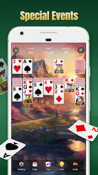 Solitaire - Classic Card Games  [МОД Много денег] Screenshot 3